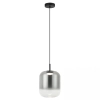 Szklana lampa wisząca 23214 LED 12W 3000K przydymione szkło czarny