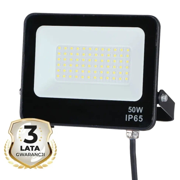 Halogenowa lampa zewnętrzna EKN1622 LED 50W 4000K IP65 czarny
