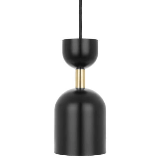 Sypialniana lampa wisząca Supuru SUA132P0 metalowa czarna mosiądz