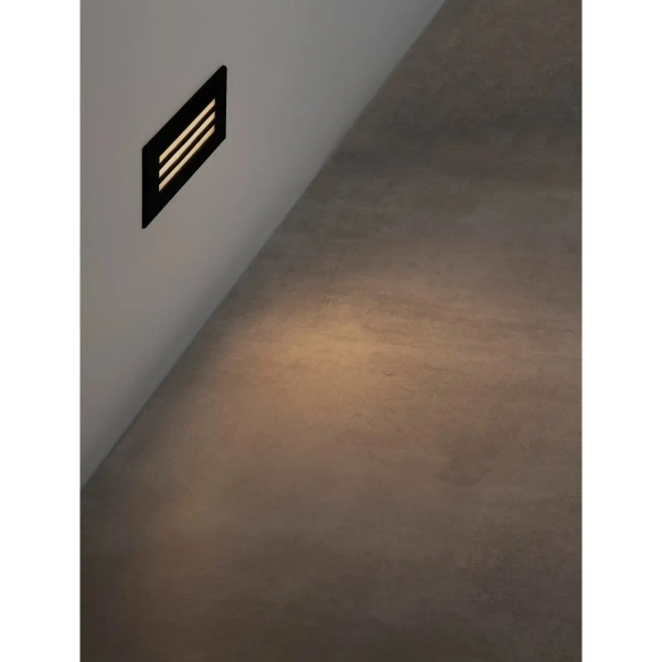 Prostokątny zewnętrzny kinkiet SORELIO LE75316 LED 6W 3000K IP65 czarny