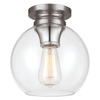 Sufitowa lampa kula Tabby FE-TABBY-F-PN szklana nikiel przezroczysta
