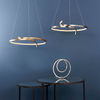 Lampa wisząca ring Rafe 81903 LED 36,5W 3000K metalowa nikiel