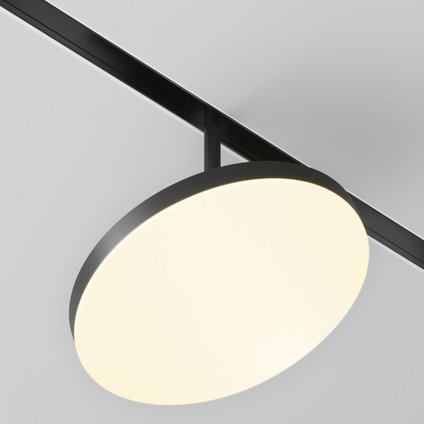 Wisząca lampa do szyny Plato TR123-2-15W3K-B LED 15W 3000K okragła czarny