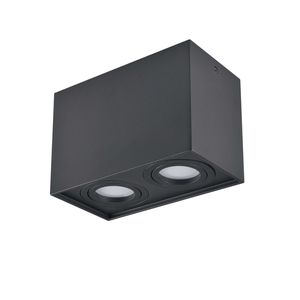 LAMPA sufitowa HADAR Q2 313140 Polux metalowa OPRAWA prostokątna plafon regulowany czarny