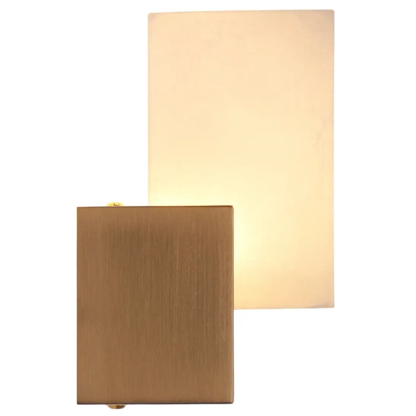 Lampa ścienna CUBO ST-DL-8537 gold LED 3W 3000K kostka złota biała