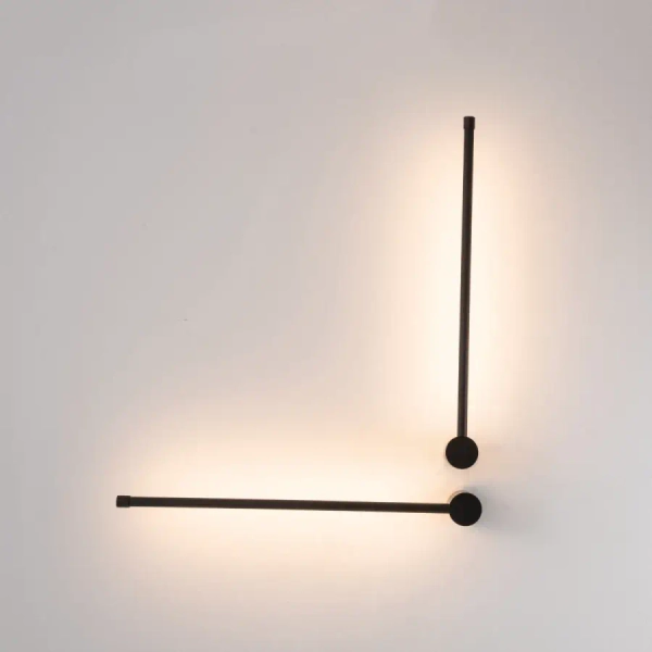 Liniowy kinkiet naścienny 20114 LED 12W 3000K ruchomy czarny