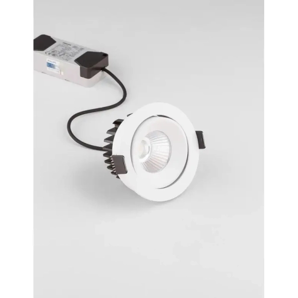 Sufitowa lampa wpuszczana MALLORCA biała LE61578 LED 12W 3000K IP65 podtynkowa