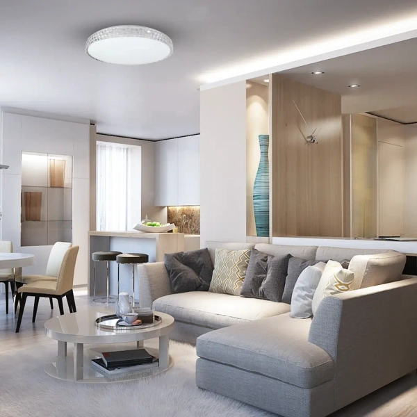 Kryształowy plafon SHINY CLEAR ML8499 LED 34W 4000K okrągły biały