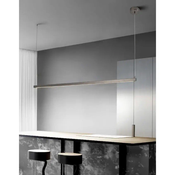 Lampa wisząca minimalistyczna BEAM ST-8960-L80 złota żelazna LED 8W 3000K nad wyspę liniowa