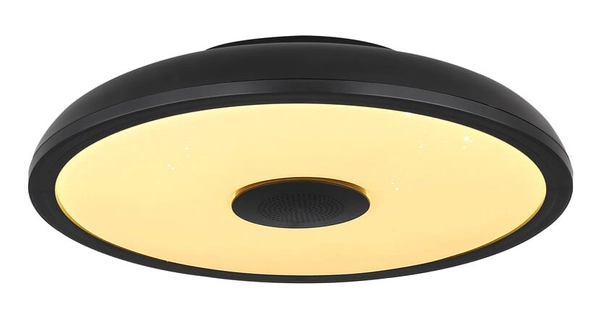 Lampa sufitowa Raffy 41366B z głośnikiem LED 18W czarna