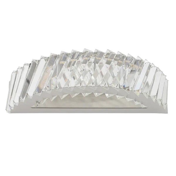 Kinkiet ścienny kryształowy LUXORA 11710 LED 15W 3000K nikiel