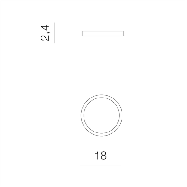 Plafon lampa sufitowa Panka AZ5354 LED 12W metalowa czarna