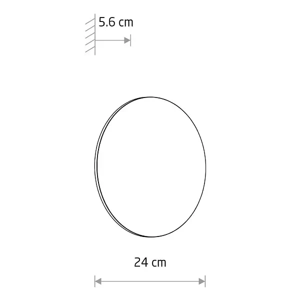Naścienny kinkiet zewnętrzna ARIA 11571 LED 12W 3000K IP54 czerwony