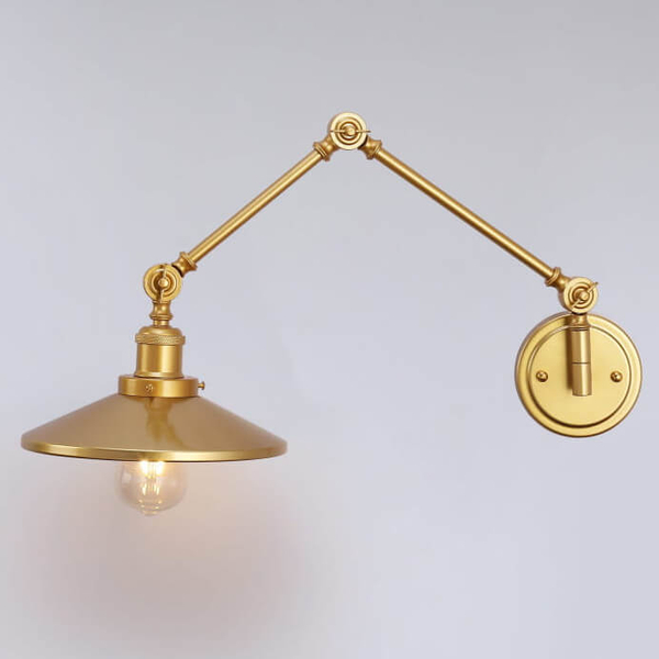 Lampa naścienna do salonu Retro ABR-KRNW-G Abruzzo retro złota
