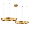 Żyrandol CIRCLE ST-8848-60+60 brass LED 64W 3000K ringi złote