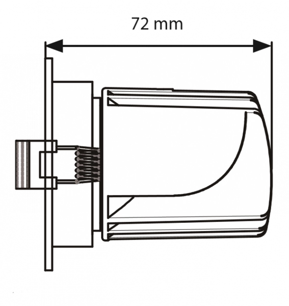 Sufitowa lampa podtynkowa DLR7WW LED 7W 3000K oczko białe
