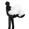 Designerska lampa stojąca HUMAN MSE1501100514 człowiek kule białe czarne