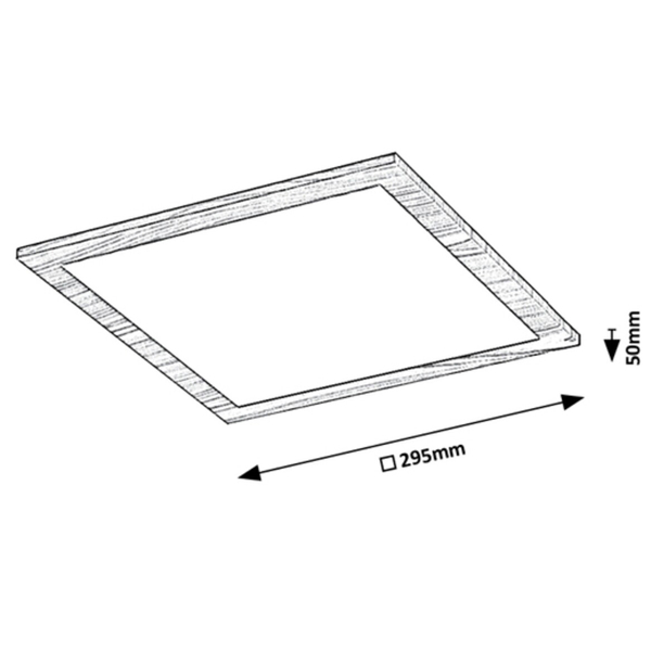 Minimalistyczny plafon Almond 6907 LED 12W 4000K metalowa lampa drewno