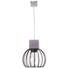 LAMPA wisząca MILAN 31570 Sigma industrialna OPRAWA metalowa klatka ZWIS druciany drewno brązowy