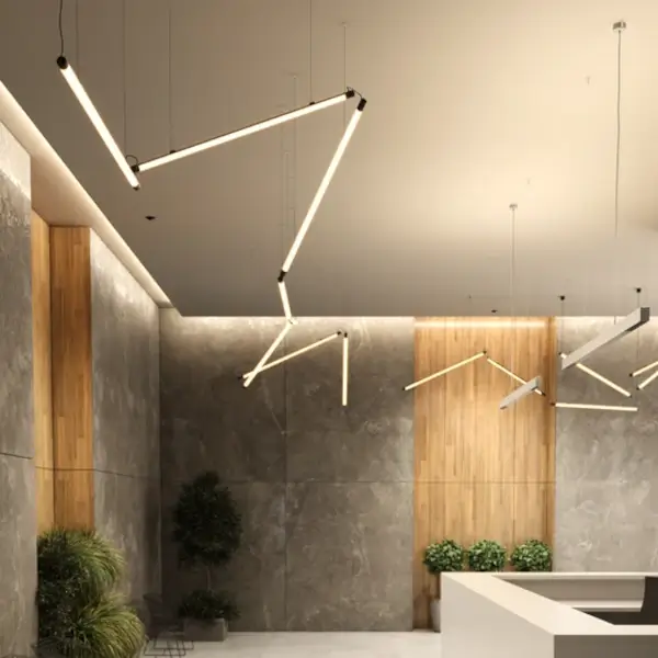Nowoczesna lampa wisząca czarna PIPER LED 23,5W 2700-4000K listwy do salonu 71264-M942-D9-PH-12