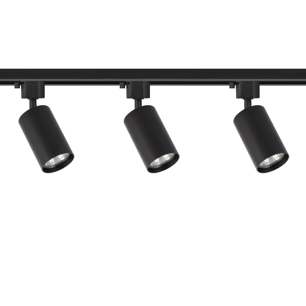 Potrójna sufitowa lampa 1m Tiger Track ML2126 na listwie reflektorki czarny