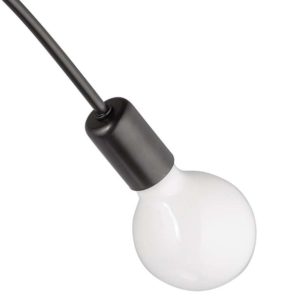 Lampa sufitowa VEN W-LOOP/2 BK metalowa supeł loft czarne
