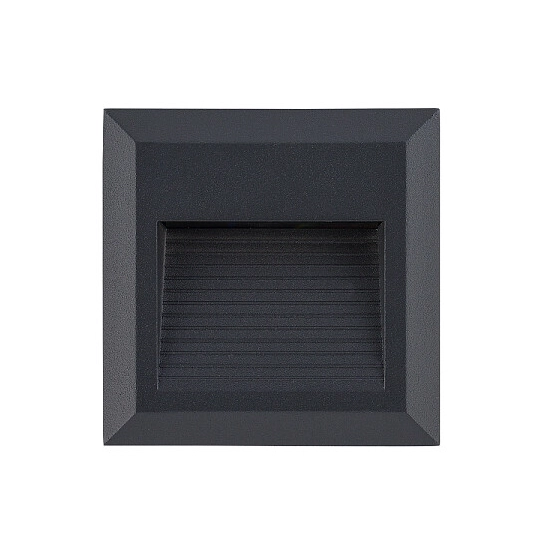 Elewacyjna lampa podtynkowa SIDEWALK 8148 LED 1,6W 3000K IP54 czarna