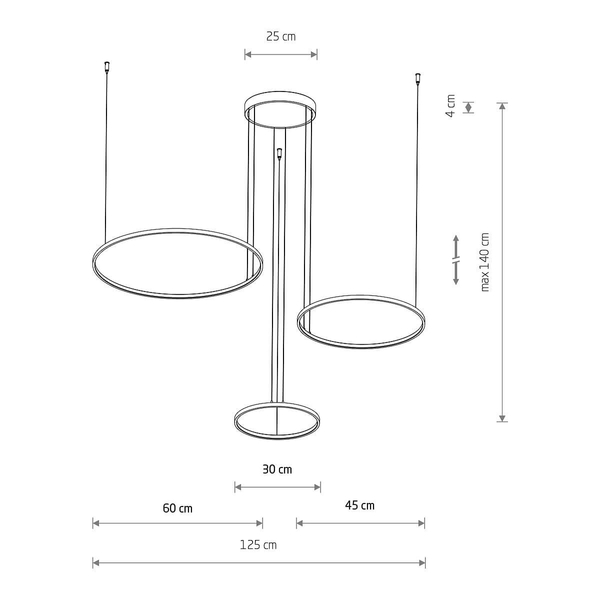 Lampa wisząca Circolo 11398 Nowodvorski LED 45W 3000K pierścieniowa oliwkowa