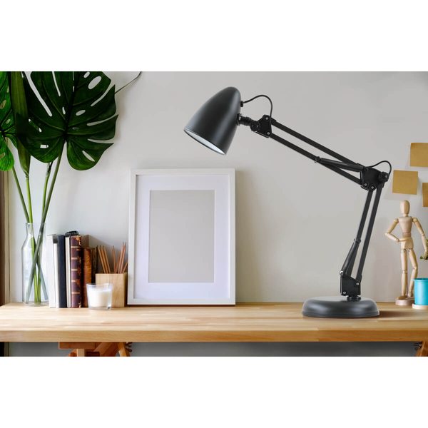 Regulowana lampka biurkowa Notari TB-29928-BK Italux metal czarny