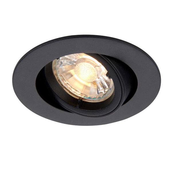Okrągła lampa wpuszczana Cast 95919 Saxby spot czarna