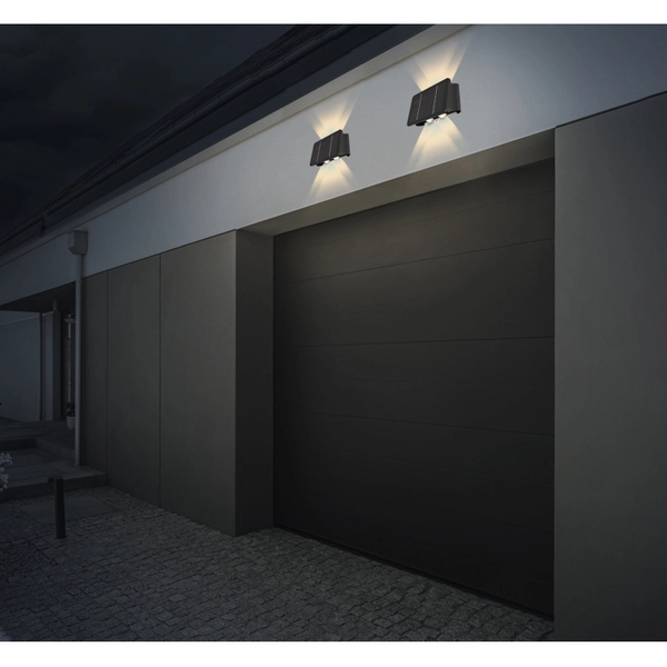 Zewnętrzny kinkiet Solar 36496 Globo LED 1W 3000K góra/dół IP54 czarny