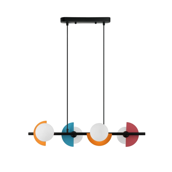 Wisząca lampa nad stół Nauti PND-37482-4-MLTI Italux do kuchni multikolor