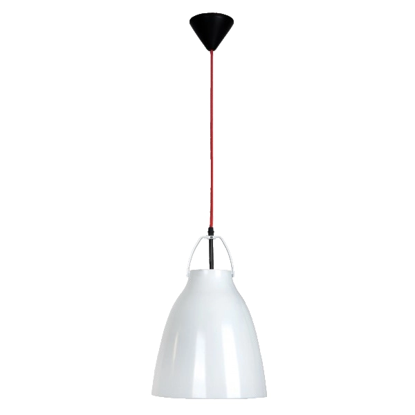 Wisząca LAMPA industrialna CARLO LP-862/1P biała Light Prestige metalowa OPRAWA zwis biały