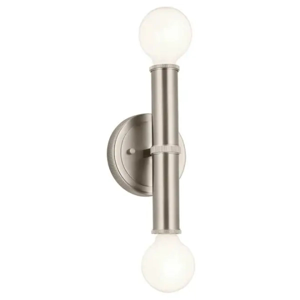 Podwójna lampa ścienna Torche QN-TORCHE-2W-BN LED 3W 3000K IP44 nikiel