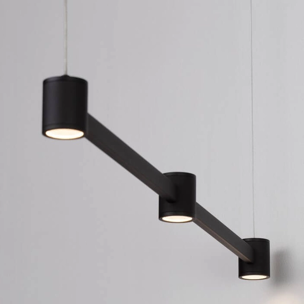 Podłużna lampa wisząca na belce PISCO LE44354 LED 21W 3000K czarna