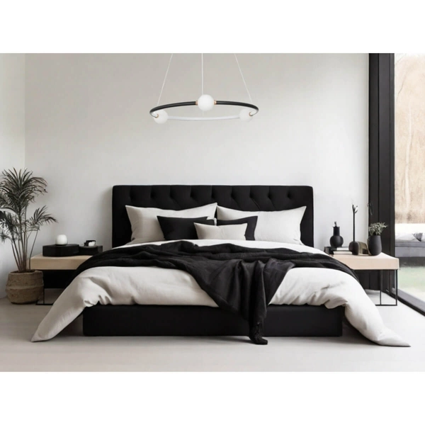 3-punktowa lampa wisząca Fria do jadalni LED 36W 3000K czarna biała