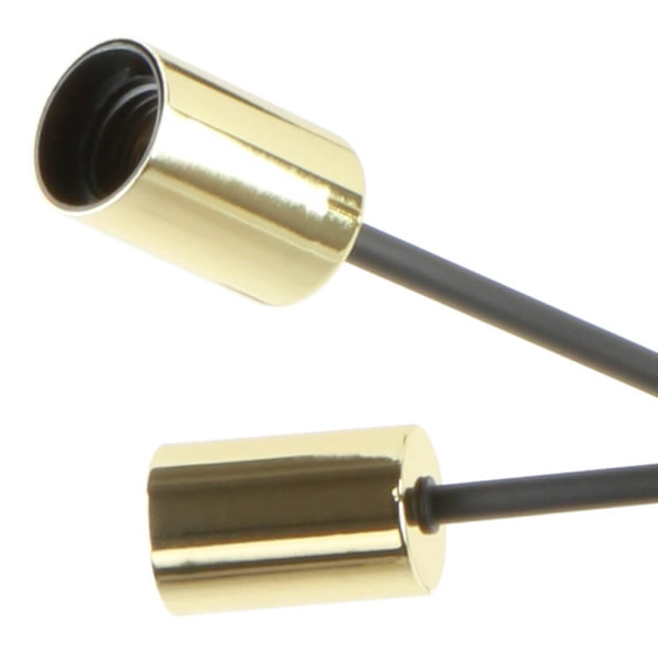 Lampa sufitowa Mandi A8100-6 Zumaline wielopuktowa metal czarny złoty