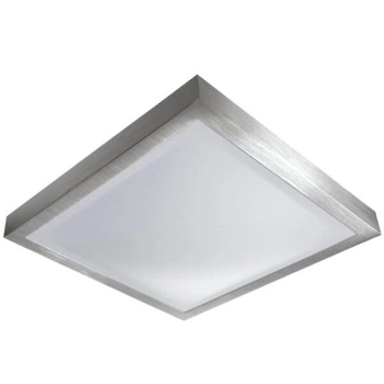 Kwadratowy plafon Vital 13028 LED 24W biały srebrny