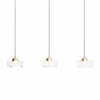 Wisząca lampa na listwie Lipari P0545 LED 22W 3000K potrójna złota