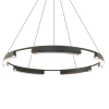 Pierścieniowy żyrandol Tura LP-9786/1P 60cm BK LED 36W CCT ring czarny