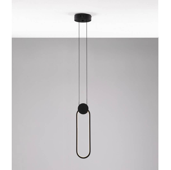 Modernistyczna lampa wisząca Barre LE43550 LED 11W 3000K czarna