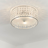 Okrągła lampa sufitowa Belfont 61252 IP44 chrom przezroczysty