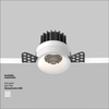 Nasufitowa lampa Round DL058-7W3K-W Maytoni LED 7W 3000K do jadalni biała