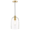 Wisząca lampa nad stół Archie ARC0163 szklana do jadalni szklana mosiądz