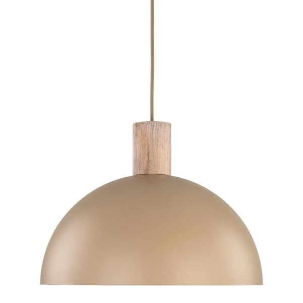 Wisząca nad stół lampa Oslo Sabia 11010 okrągły abażur beżowy