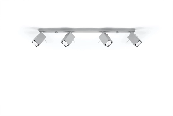 Regulowana LAMPA sufitowa MERIDA SL.0461 metalowa OPRAWA reflektorki szare