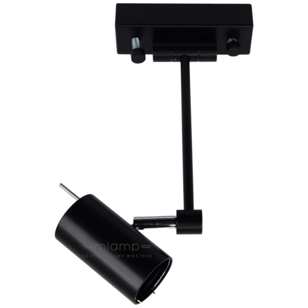 Kinkiet LAMPA ścienna FUSSA 2209 Shilo regulowana OPRAWA sufitowa metalowy reflektorek tuba czarna