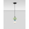 Szklana lampa wisząca CASURNO LE45220 LED 8W 3000K zielona niebieska