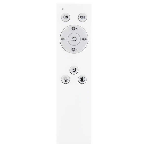 Nowoczesna LAMPA sufitowa SONNY 41586-18 Globo okrągły plafon LED 18W 3000K - 6000K z pilotem srebrny