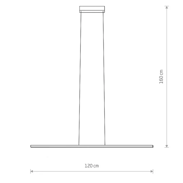 Podłużna lampa wisząca BAR 11584 27W 4000K belka biała